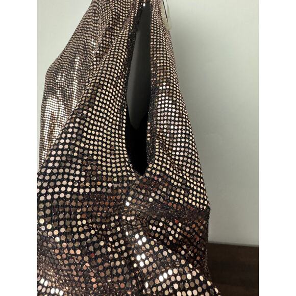 ASOPH Gold Sequin Dramatic Top with Long Sleeves Size 3X - Picture 10 of 13